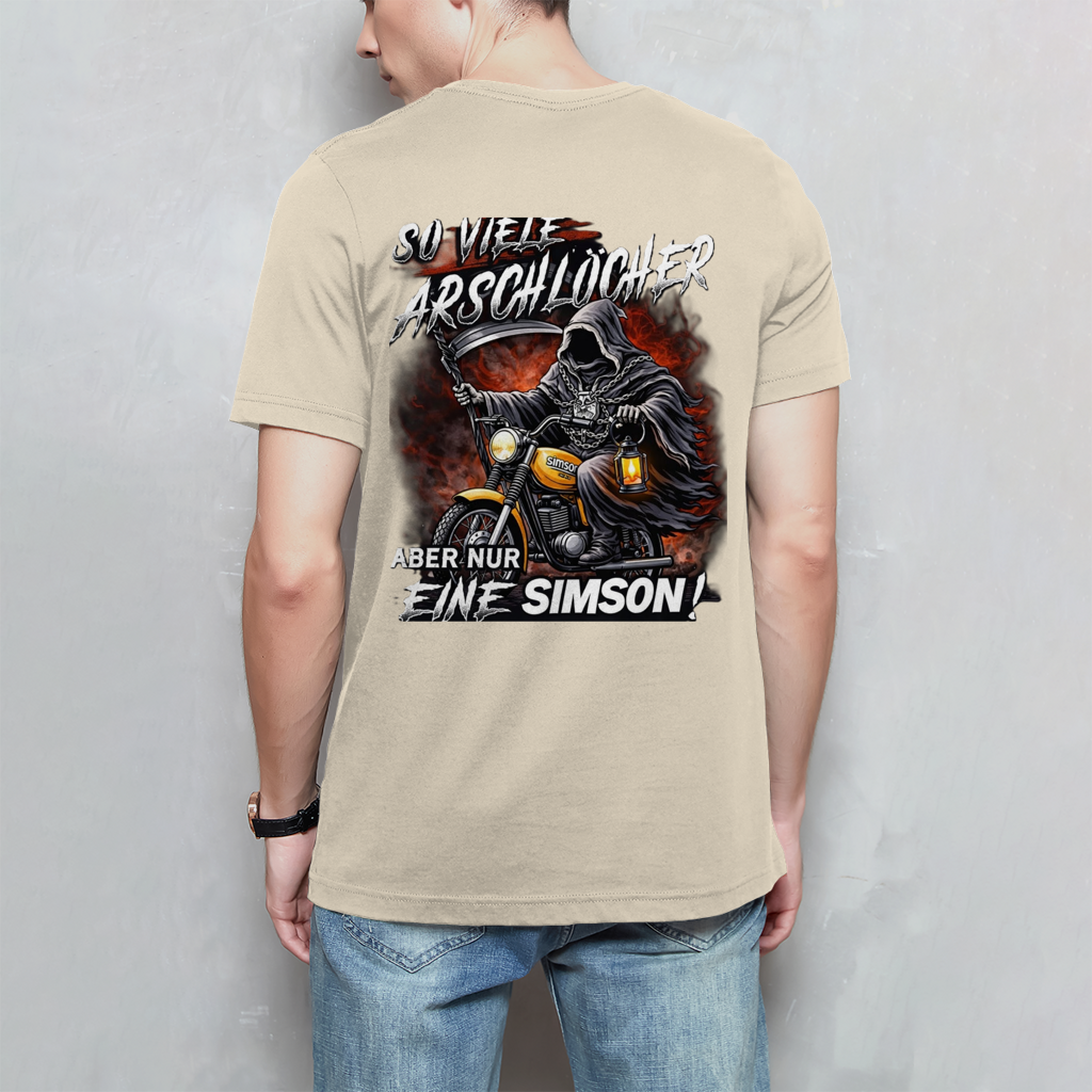 Herren T-Shirt „So viele Arschlöcher – aber nur eine Simson“