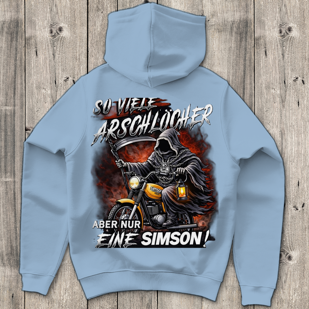 Herren Hoodie „So viele Arschlöcher – aber nur eine Simson“
