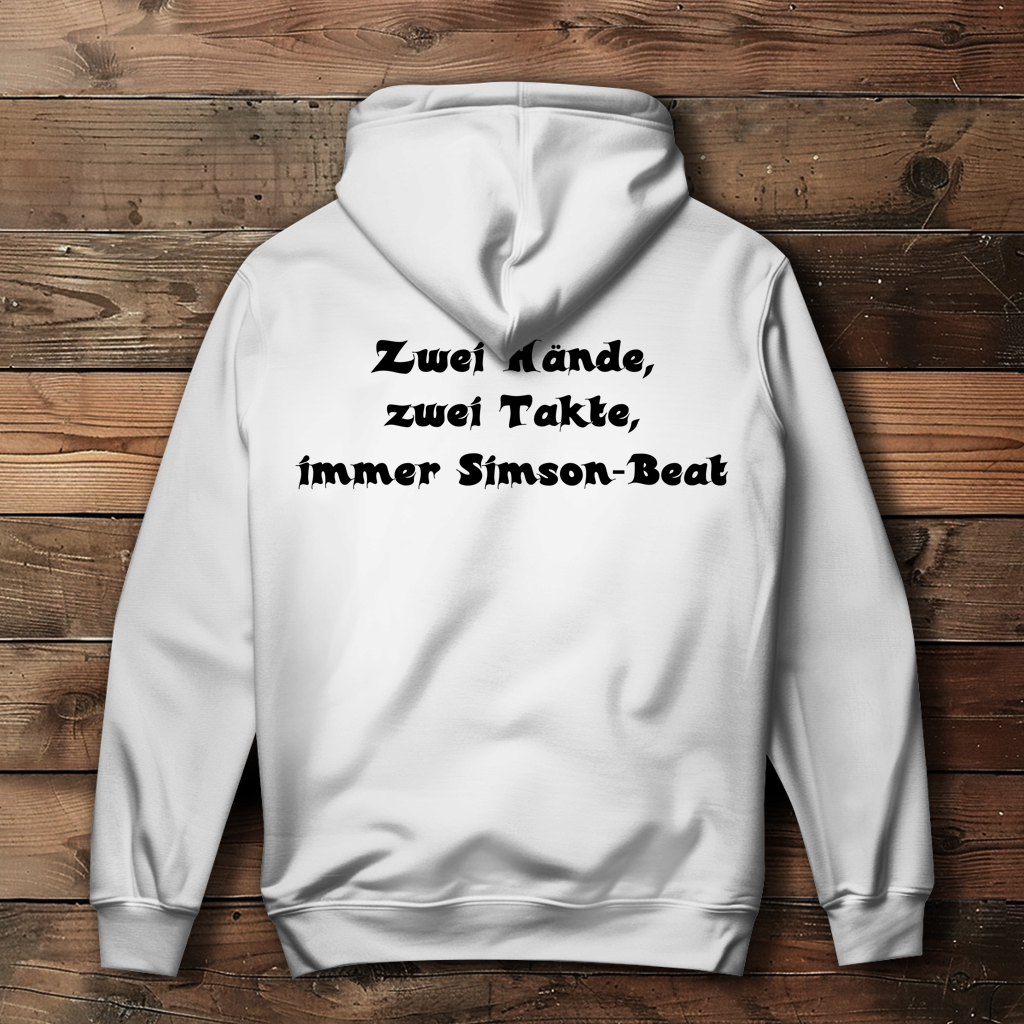 Damen Hoodie Zwei Hände, zwei Takte – Simson-Beat
