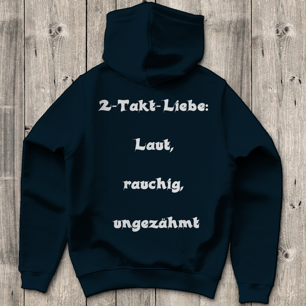 Herren Hoodie 2-Takt-Liebe – Laut, rauchig, ungezähmt