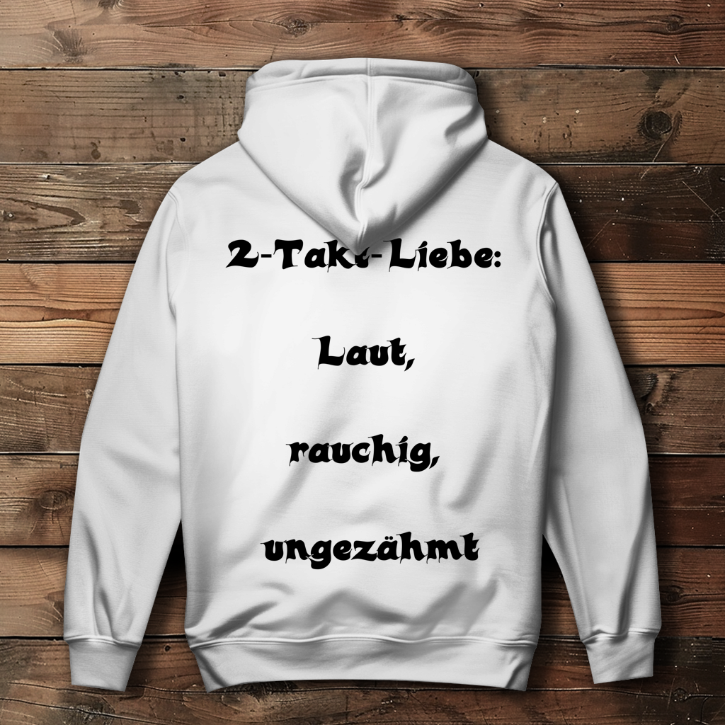 Damen Hoodie 2-Takt-Liebe – Laut, rauchig, ungezähmt