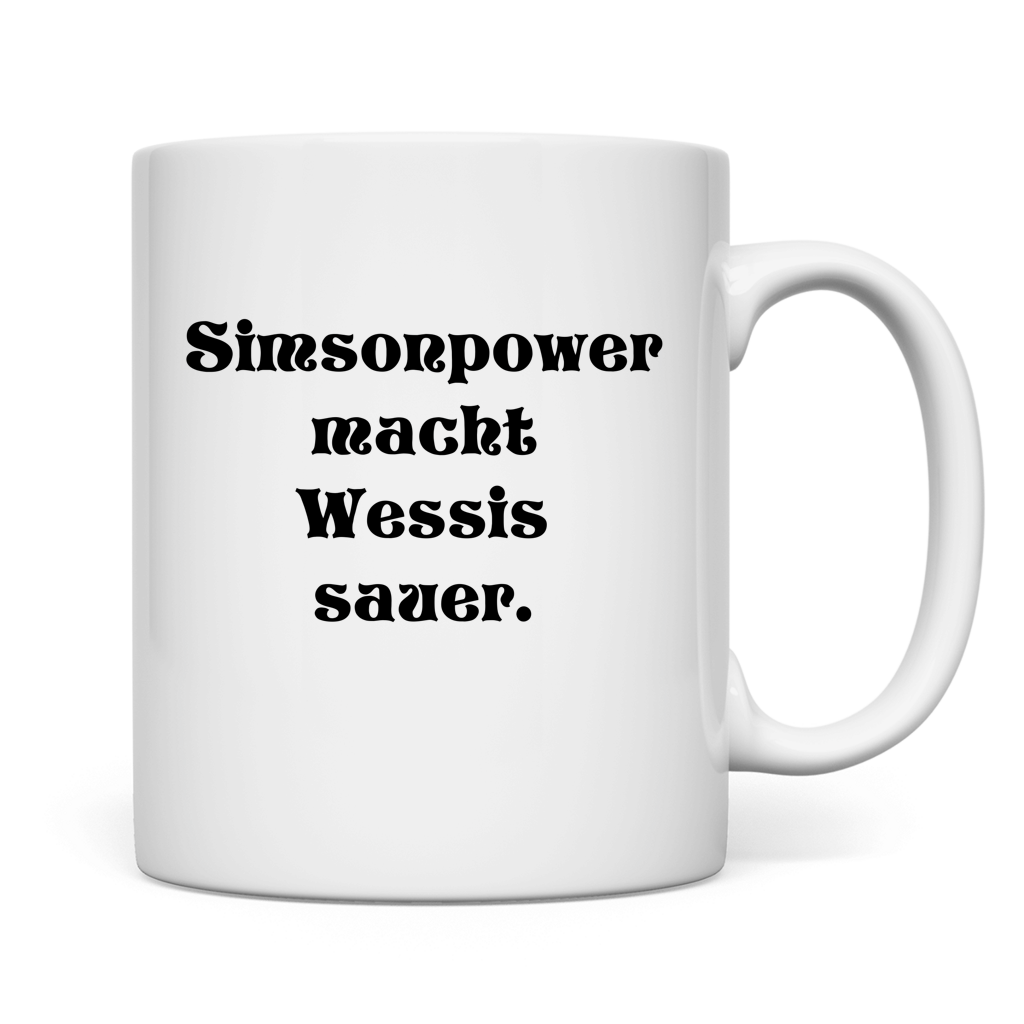 Simsonpower macht Wessis sauer. Tasse