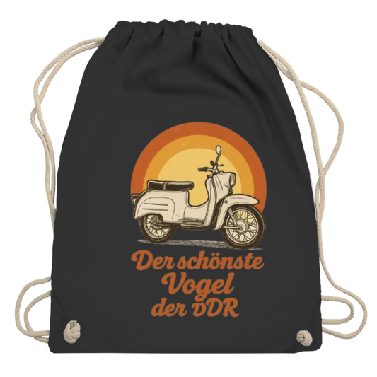 Turnbeutel „Der schönste Vogel der DDR“ – Retro Schwalbe Edition