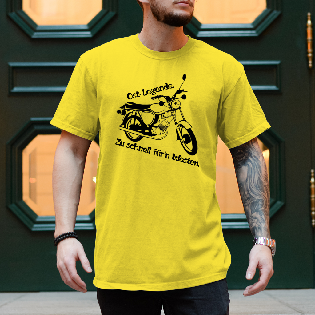 Herren T-Shirt Ossi-Legende Shirt – Kultiges Moped-Design für echte Ost-Originale