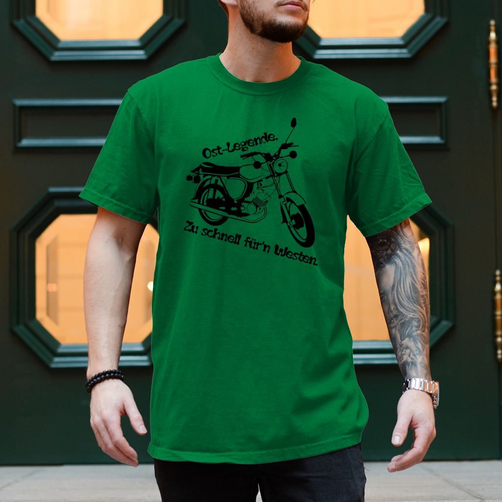 Herren T-Shirt Ossi-Legende Shirt – Kultiges Moped-Design für echte Ost-Originale