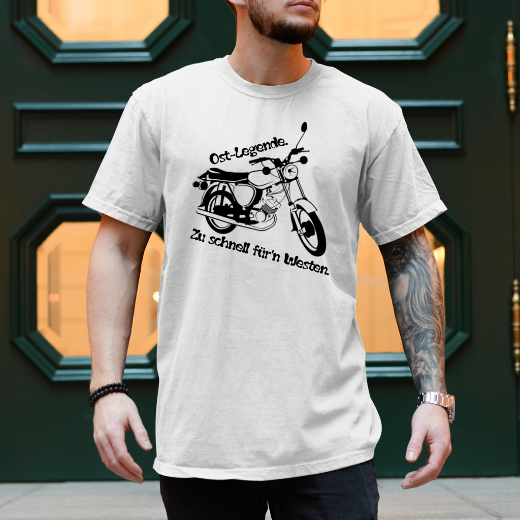 Herren T-Shirt Ossi-Legende Shirt – Kultiges Moped-Design für echte Ost-Originale