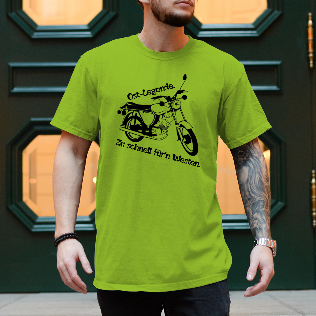 Herren T-Shirt Ossi-Legende Shirt – Kultiges Moped-Design für echte Ost-Originale