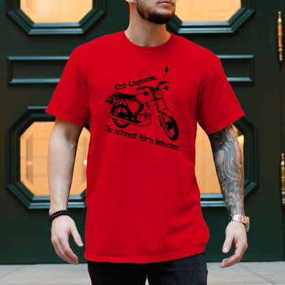 Herren T-Shirt Ossi-Legende Shirt – Kultiges Moped-Design für echte Ost-Originale
