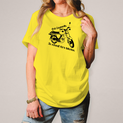 Damen T-Shirt Ossi-Legende Shirt – Kultiges Moped-Design für echte Ost-Originale