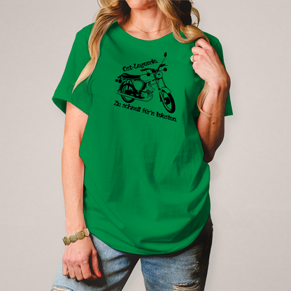 Damen T-Shirt Ossi-Legende Shirt – Kultiges Moped-Design für echte Ost-Originale