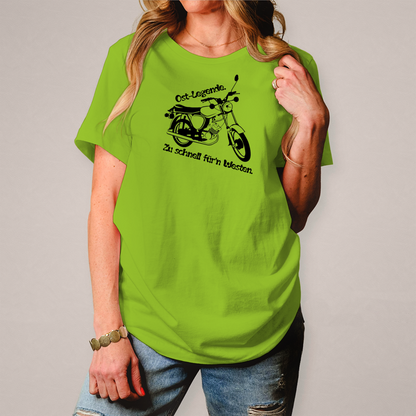 Damen T-Shirt Ossi-Legende Shirt – Kultiges Moped-Design für echte Ost-Originale