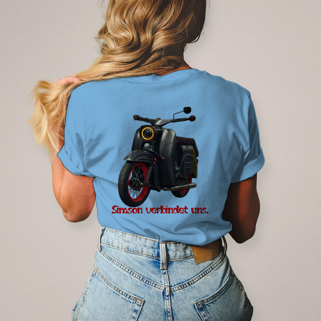 Damen Simson Shirt – Egal was du fährst / Simson verbindet uns
