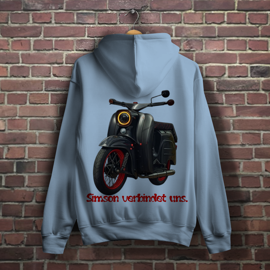 Damen Simson Hoodie – Egal was du fährst / Simson verbindet uns.