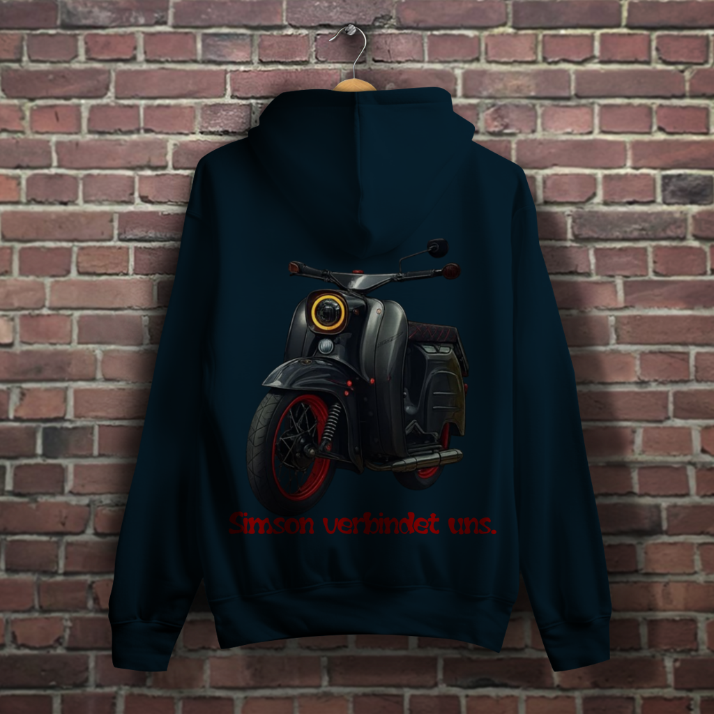 Damen Simson Hoodie – Egal was du fährst / Simson verbindet uns.