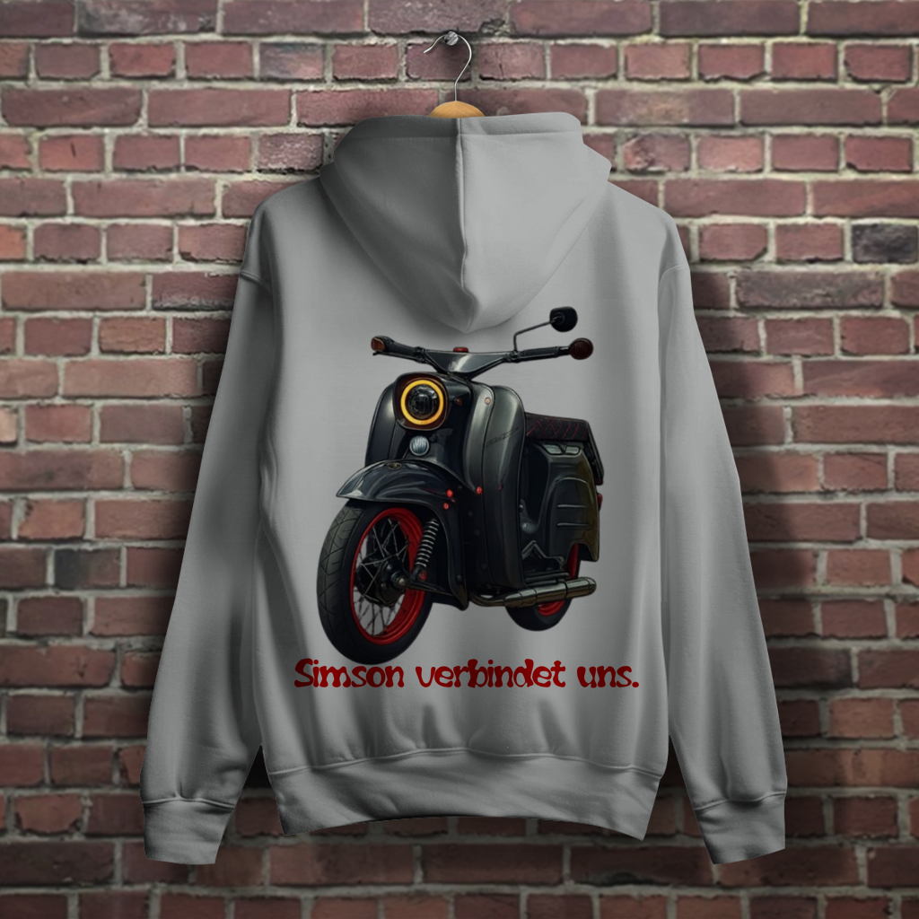 Damen Simson Hoodie – Egal was du fährst / Simson verbindet uns.