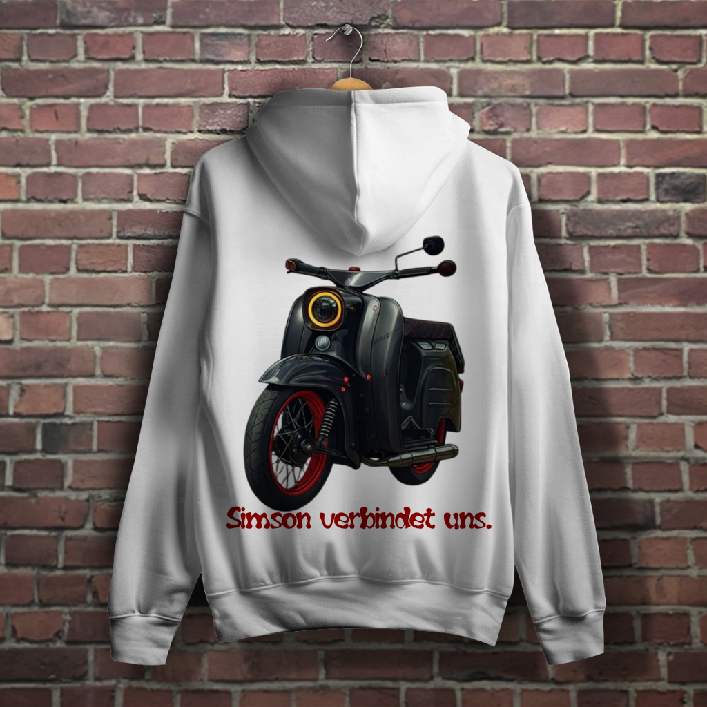 Damen Simson Hoodie – Egal was du fährst / Simson verbindet uns.