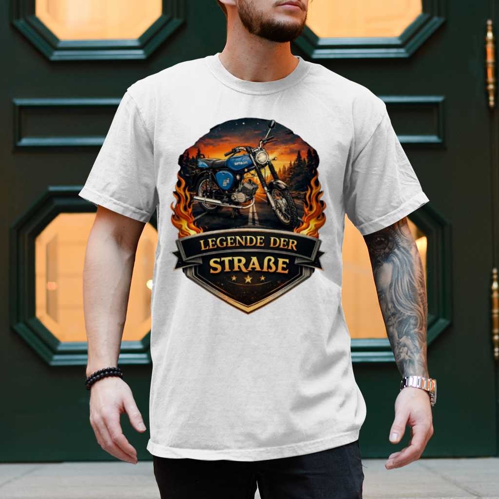 Herren T-Shirt „Legende der Straße“ – Simson Design