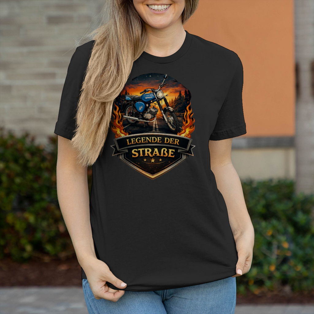 Damen T-Shirt „Legende der Straße“ – Simson Design
