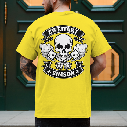 Herren T-Shirt Zweitakt. Rauch. Legende.