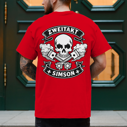 Herren T-Shirt Zweitakt. Rauch. Legende.