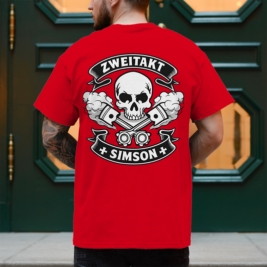Herren T-Shirt Zweitakt. Rauch. Legende.