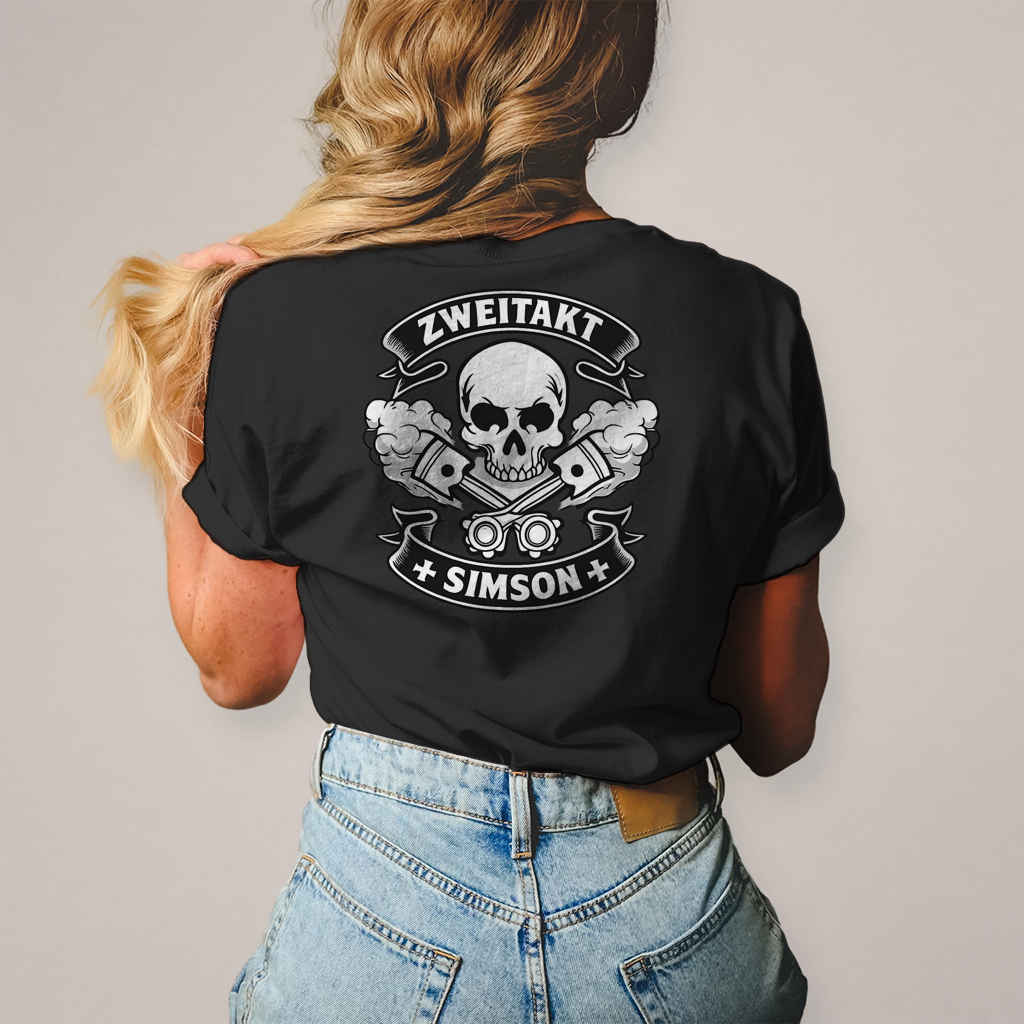Damen T-Shirt Zweitakt. Rauch. Legende.