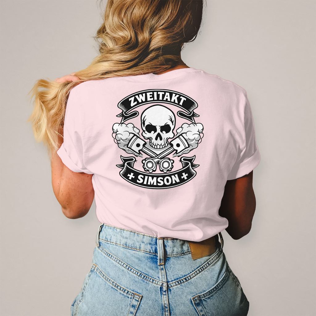 Damen T-Shirt Zweitakt. Rauch. Legende.
