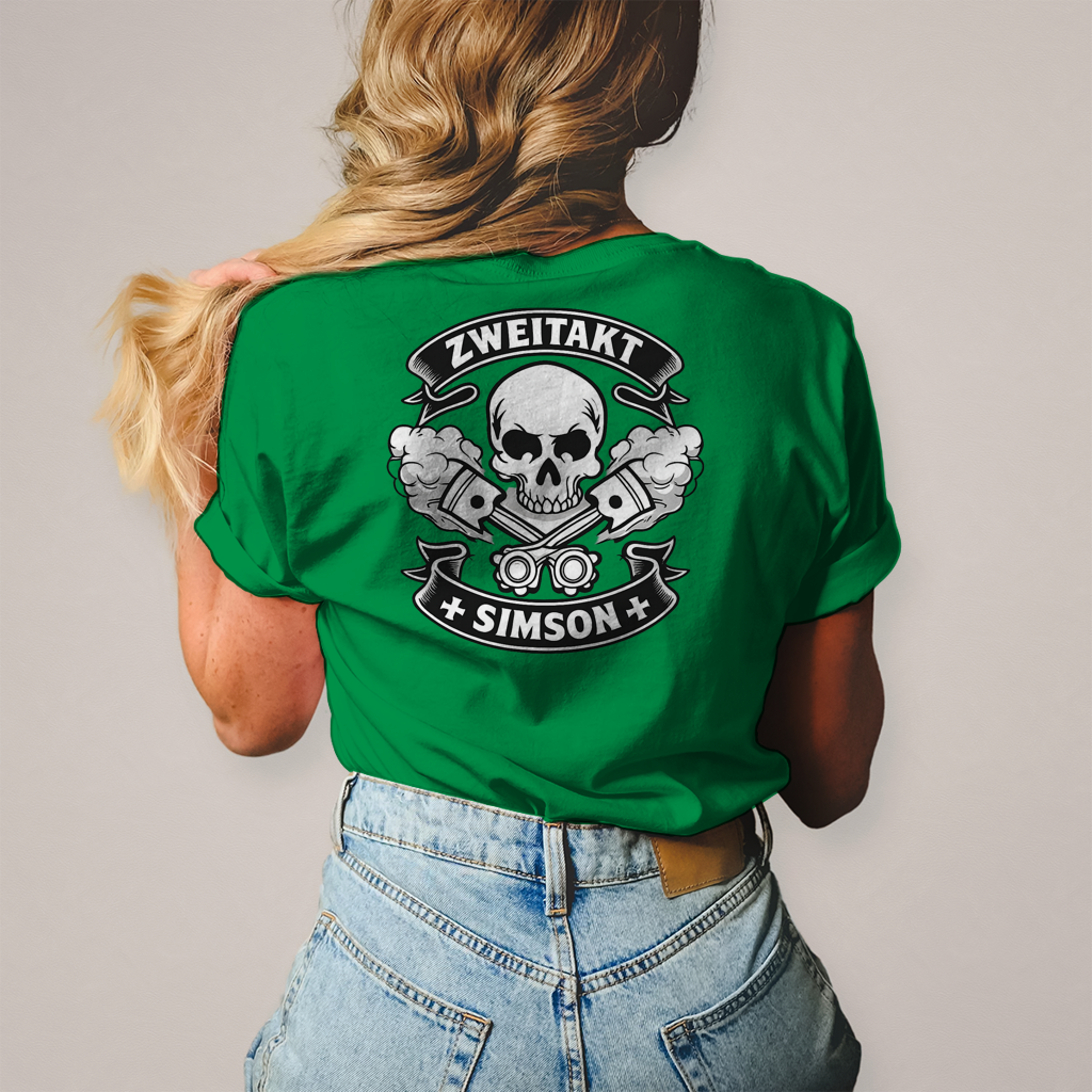 Damen T-Shirt Zweitakt. Rauch. Legende.