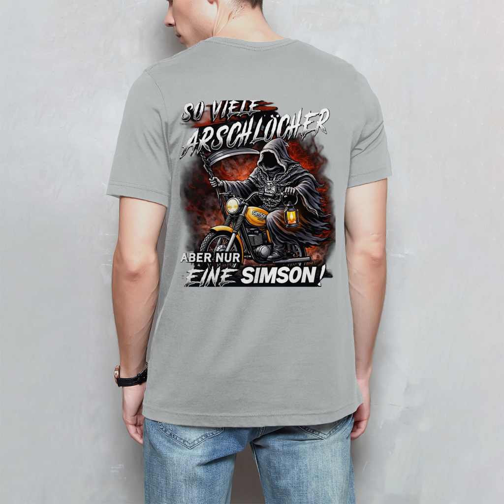 Herren T-Shirt „So viele Arschlöcher – aber nur eine Simson“