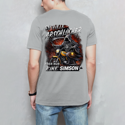 Herren T-Shirt „So viele Arschlöcher – aber nur eine Simson“