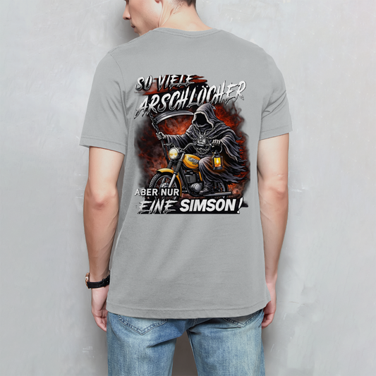 Herren T-Shirt „So viele Arschlöcher – aber nur eine Simson“