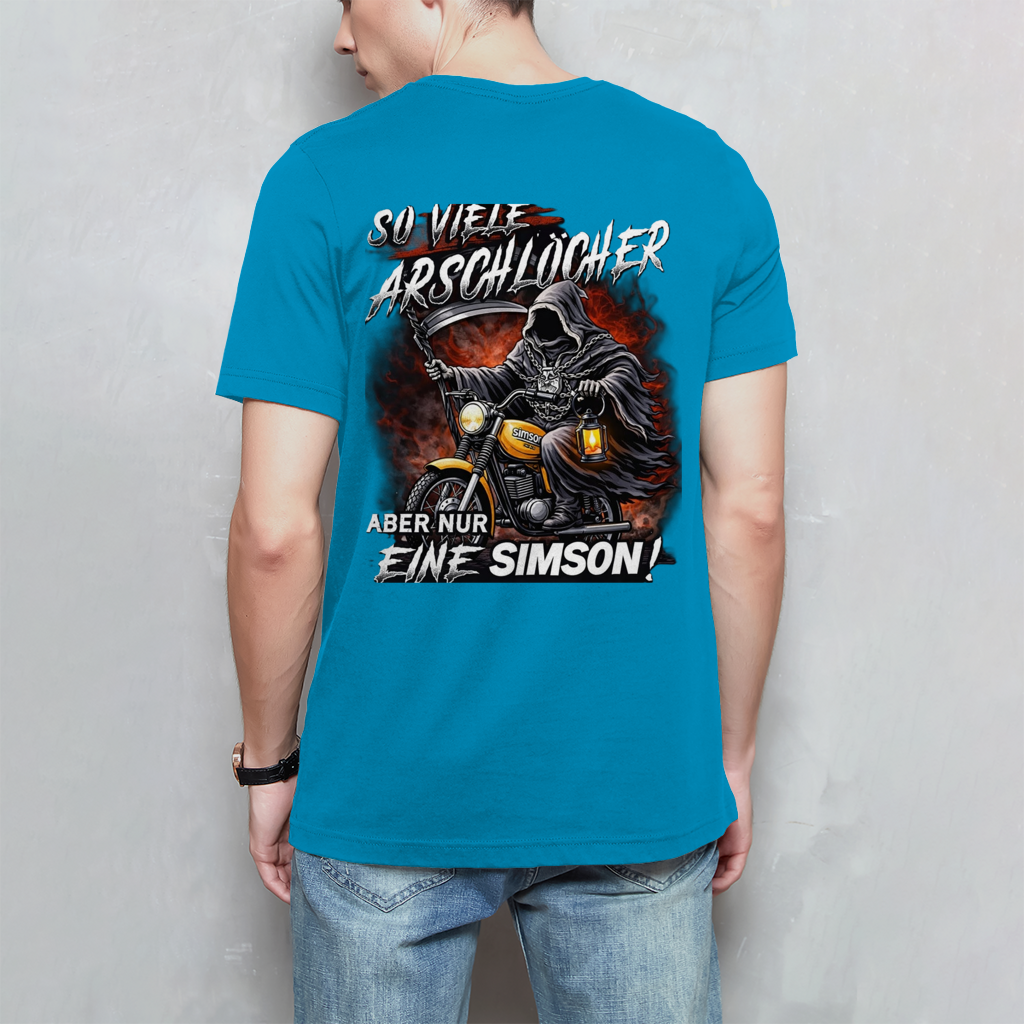 Herren T-Shirt „So viele Arschlöcher – aber nur eine Simson“