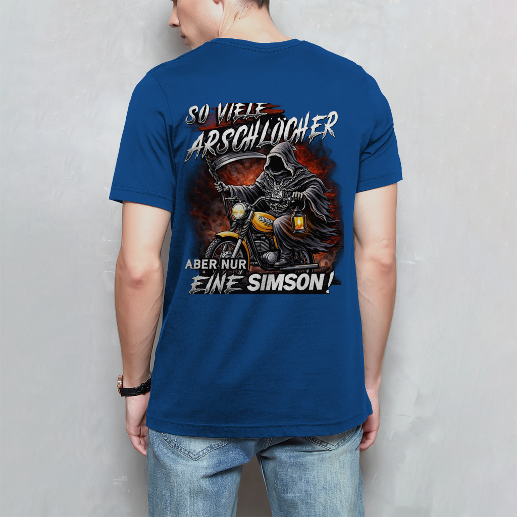 Herren T-Shirt „So viele Arschlöcher – aber nur eine Simson“