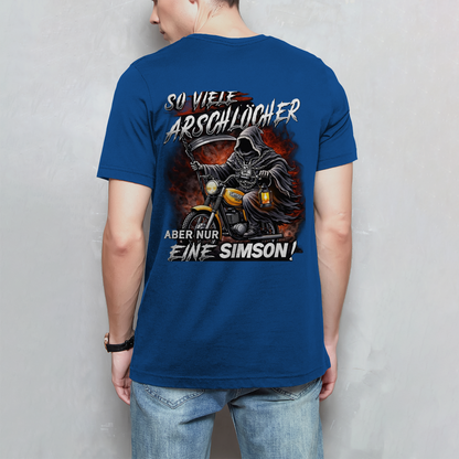 Herren T-Shirt „So viele Arschlöcher – aber nur eine Simson“