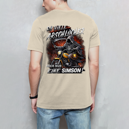 Herren T-Shirt „So viele Arschlöcher – aber nur eine Simson“