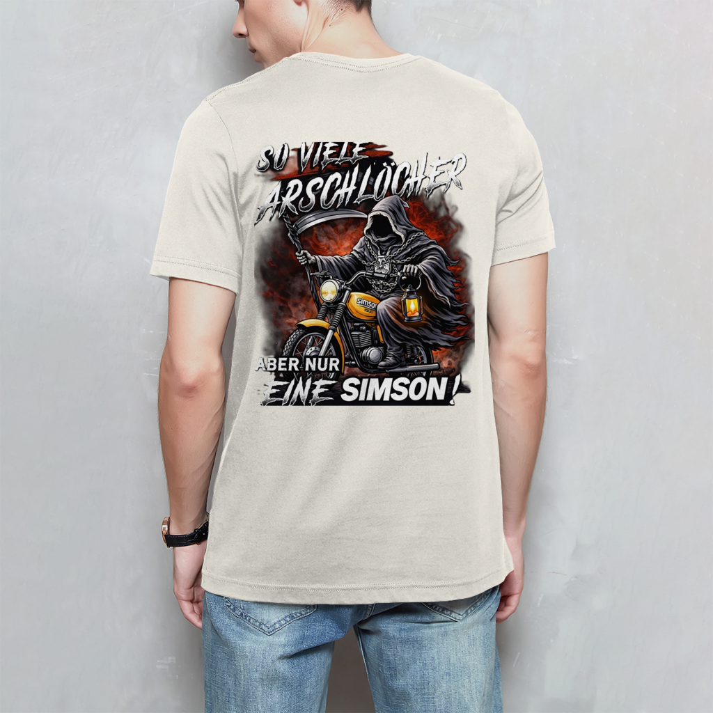 Herren T-Shirt „So viele Arschlöcher – aber nur eine Simson“