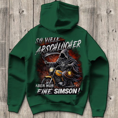 Herren Hoodie „So viele Arschlöcher – aber nur eine Simson“