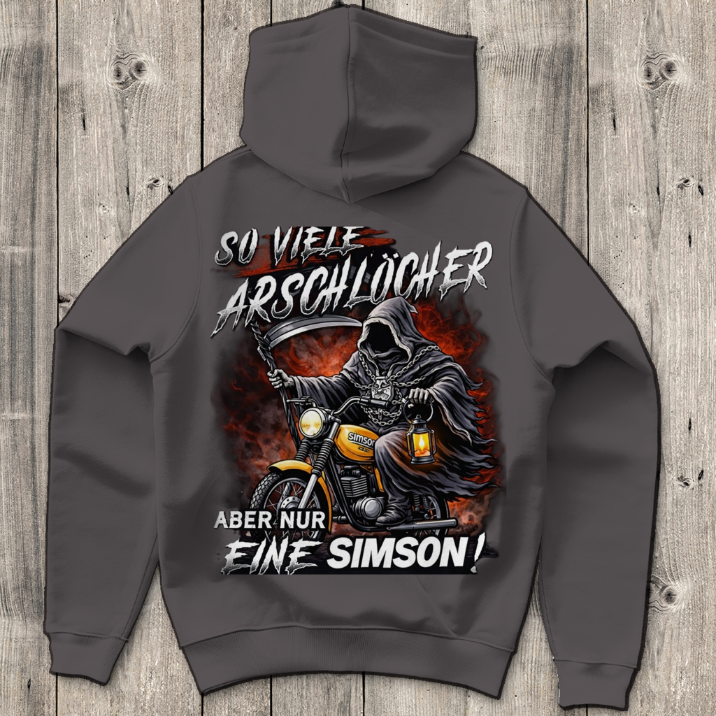 Herren Hoodie „So viele Arschlöcher – aber nur eine Simson“