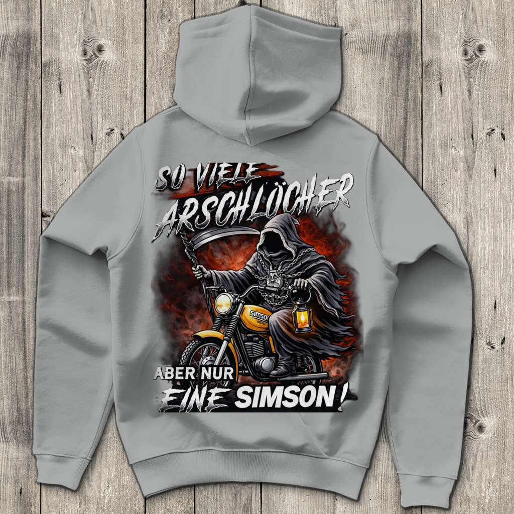 Herren Hoodie „So viele Arschlöcher – aber nur eine Simson“