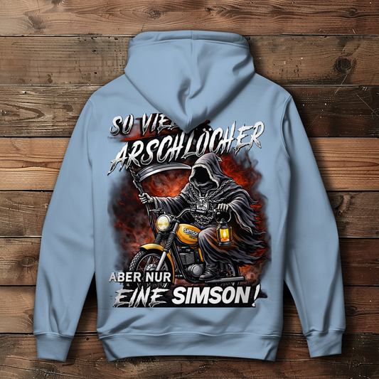 Damen Hoodie „So viele Arschlöcher – aber nur eine Simson“