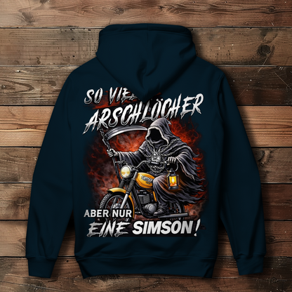 Damen Hoodie „So viele Arschlöcher – aber nur eine Simson“