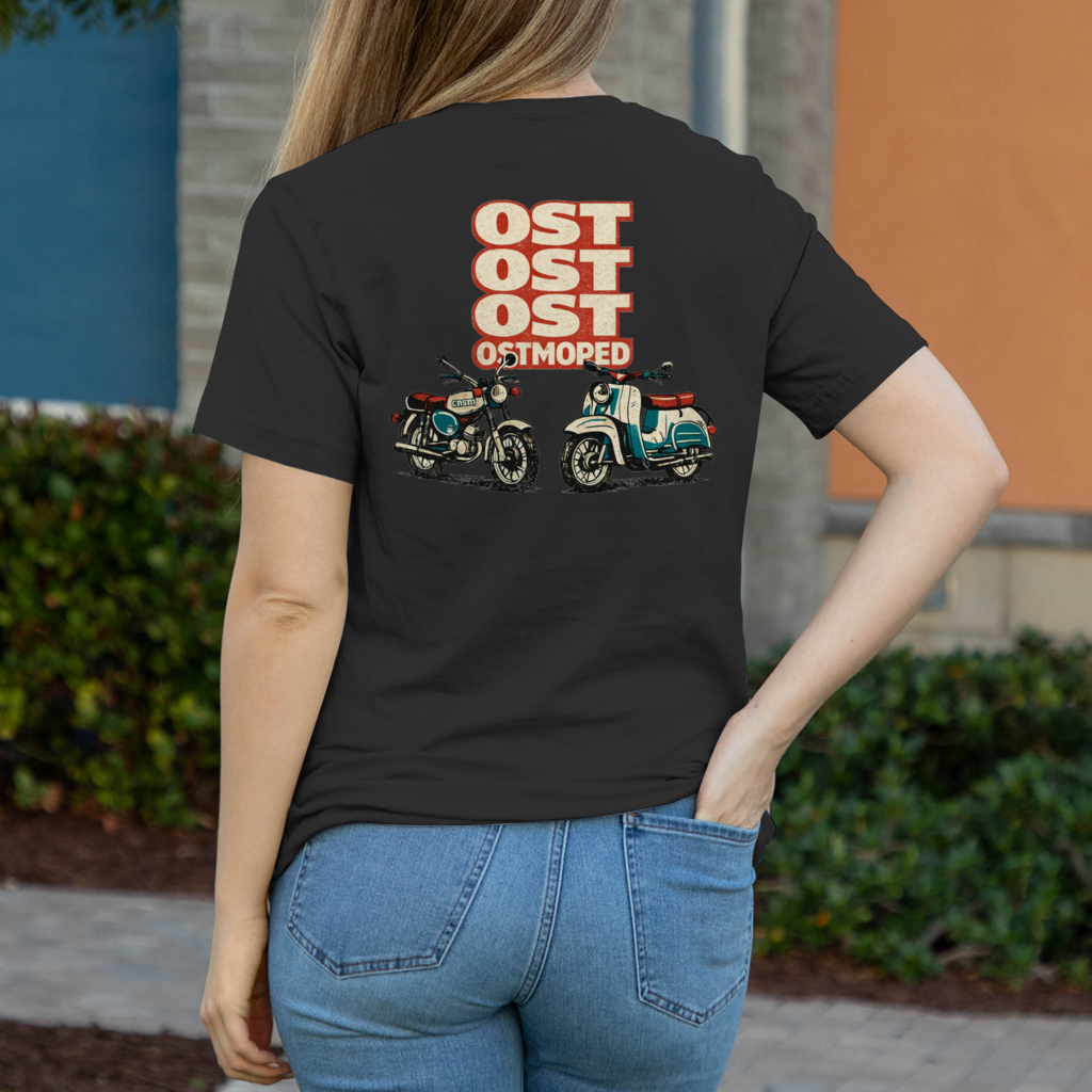 Damen T-Shirt OST OST OST OSTMOPED – Retro Simson Design