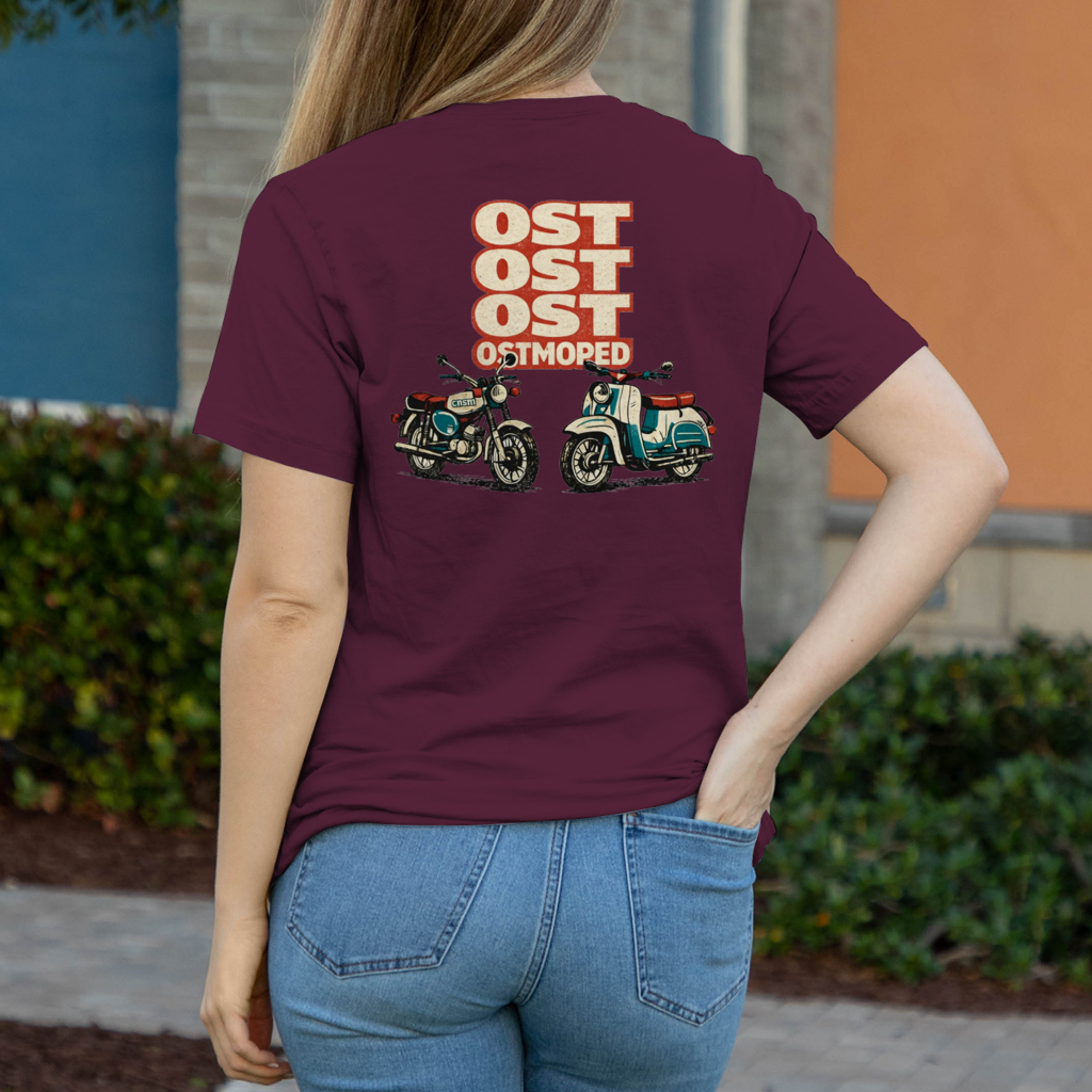 Damen T-Shirt OST OST OST OSTMOPED – Retro Simson Design
