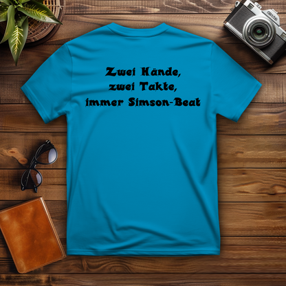 Herren T-Shirt Zwei Hände, zwei Takte – Simson-Beat