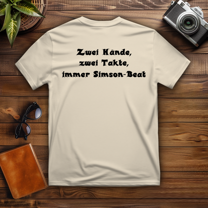 Herren T-Shirt Zwei Hände, zwei Takte – Simson-Beat