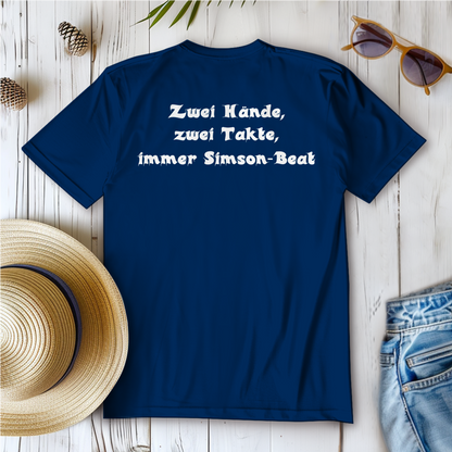 Damen T-Shirt Zwei Hände, zwei Takte – Simson-Beat