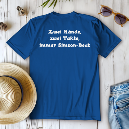 Damen T-Shirt Zwei Hände, zwei Takte – Simson-Beat
