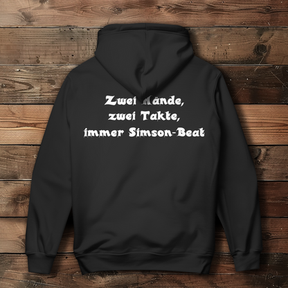 Damen Hoodie Zwei Hände, zwei Takte – Simson-Beat