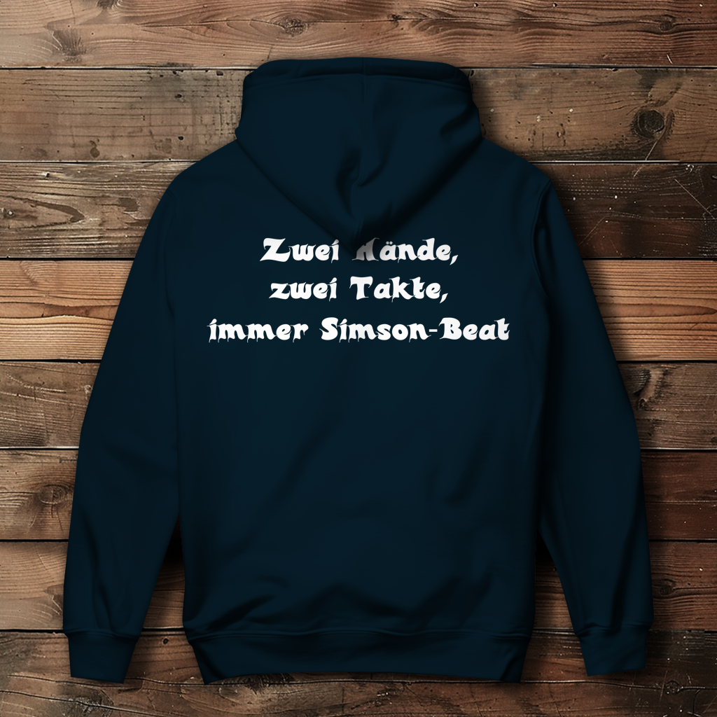 Damen Hoodie Zwei Hände, zwei Takte – Simson-Beat