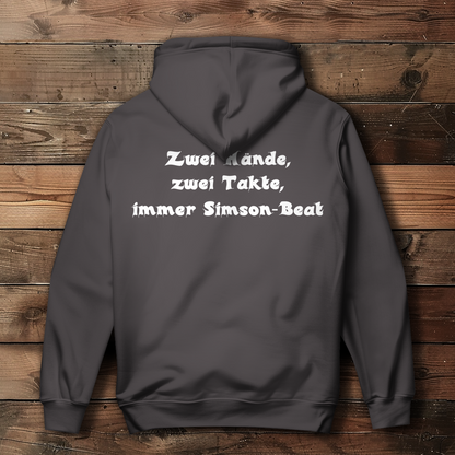 Damen Hoodie Zwei Hände, zwei Takte – Simson-Beat
